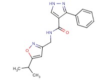 N-[(5-isopropylisoxazol-3-yl)methyl]-3-phenyl-1H-pyrazole-4-carboxamide