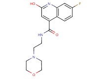 7-fluoro-2-hydroxy-N-[2-(4-morpholinyl)ethyl]-4-quinolinecarboxamide