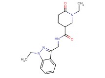 1-ethyl-N-[(1-ethyl-1H-indazol-3-yl)methyl]-6-oxo-3-piperidinecarboxamide