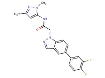 2-[5-(3,4-difluorophenyl)-1H-indazol-1-yl]-N-(1,3-dimethyl-1H-pyrazol-5-yl)acetamide