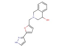 2-{[5-(1H-pyrazol-3-yl)-2-furyl]methyl}-1,2,3,4-tetrahydroisoquinolin-4-ol