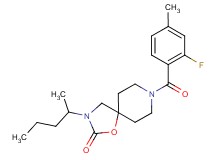 8-(2-fluoro-4-methylbenzoyl)-3-(1-methylbutyl)-1-oxa-3,8-diazaspiro[4.5]decan-2-one