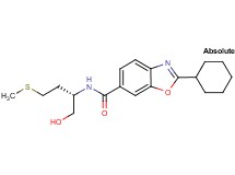 2-cyclohexyl-N-[(1S)-1-(hydroxymethyl)-3-(methylthio)propyl]-1,3-benzoxazole-6-carboxamide
