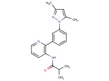 N-{2-[3-(3,5-dimethyl-1H-pyrazol-1-yl)phenyl]pyridin-3-yl}-2-methylpropanamide