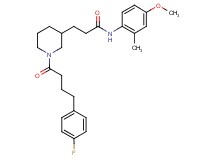 3-{1-[4-(4-fluorophenyl)butanoyl]-3-piperidinyl}-N-(4-methoxy-2-methylphenyl)propanamide