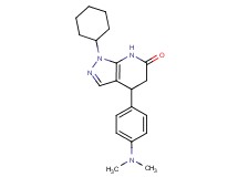 1-cyclohexyl-4-[4-(dimethylamino)phenyl]-1,4,5,7-tetrahydro-6H-pyrazolo[3,4-b]pyridin-6-one