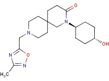 2-(trans-4-hydroxycyclohexyl)-9-[(3-methyl-1,2,4-oxadiazol-5-yl)methyl]-2,9-diazaspiro[5.5]undecan-3-one
