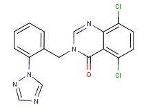 5,8-dichloro-3-[2-(1H-1,2,4-triazol-1-yl)benzyl]quinazolin-4(3H)-one
