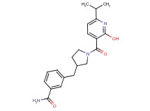 3-({1-[(2-hydroxy-6-isopropyl-3-pyridinyl)carbonyl]-3-pyrrolidinyl}methyl)benzamide