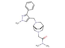 N,N-dimethyl-2-{(1S*,5R*)-6-[(1-methyl-3-phenyl-1H-pyrazol-4-yl)methyl]-3,6-diazabicyclo[3.2.2]non-3-yl}acetamide