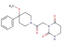 3-[2-(4-methoxy-4-phenylpiperidin-1-yl)-2-oxoethyl]dihydropyrimidine-2,4(1H,3H)-dione
