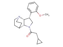 (3R*,3aR*,7aR*)-1-(cyclopropylacetyl)-3-(2-methoxyphenyl)octahydro-4,7-ethanopyrrolo[3,2-b]pyridine