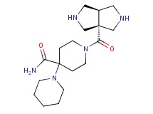 1'-(cis-hexahydropyrrolo[3,4-c]pyrrol-3a(1H)-ylcarbonyl)-1,4'-bipiperidine-4'-carboxamide