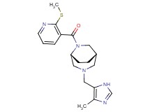 (1S*,5R*)-3-[(4-methyl-1H-imidazol-5-yl)methyl]-6-{[2-(methylthio)-3-pyridinyl]carbonyl}-3,6-diazabicyclo[3.2.2]nonane