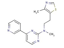 N-methyl-N-[2-(4-methyl-1,3-thiazol-5-yl)ethyl]-4-(3-pyridinyl)-2-pyrimidinamine