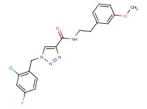 1-(2-chloro-4-fluorobenzyl)-N-[2-(3-methoxyphenyl)ethyl]-1H-1,2,3-triazole-4-carboxamide