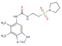 N-(4,5-dimethyl-1H-benzimidazol-6-yl)-N'-[2-(pyrrolidin-1-ylsulfonyl)ethyl]urea
