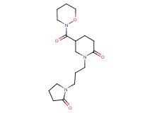 5-(1,2-oxazinan-2-ylcarbonyl)-1-[3-(2-oxo-1-pyrrolidinyl)propyl]-2-piperidinone
