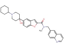 5-(1-cyclohexyl-4-hydroxy-4-piperidinyl)-N-methyl-N-(6-quinolinylmethyl)-1-benzofuran-2-carboxamide
