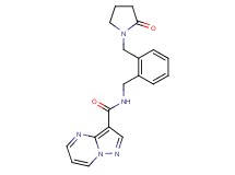 N-{2-[(2-oxopyrrolidin-1-yl)methyl]benzyl}pyrazolo[1,5-a]pyrimidine-3-carboxamide