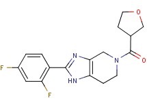 2-(2,4-difluorophenyl)-5-(tetrahydrofuran-3-ylcarbonyl)-4,5,6,7-tetrahydro-1H-imidazo[4,5-c]pyridine