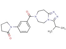 1-{3-[(3-isopropyl-5,6,8,9-tetrahydro-7H-[1,2,4]triazolo[4,3-d][1,4]diazepin-7-yl)carbonyl]phenyl}-2-pyrrolidinone