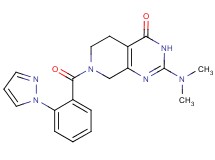 2-(dimethylamino)-7-[2-(1H-pyrazol-1-yl)benzoyl]-5,6,7,8-tetrahydropyrido[3,4-d]pyrimidin-4(3H)-one