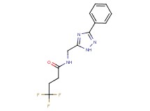 4,4,4-trifluoro-N-[(3-phenyl-1H-1,2,4-triazol-5-yl)methyl]butanamide