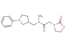 N-methyl-2-(2-oxo-1,3-oxazolidin-3-yl)-N-[(1-phenylpyrrolidin-3-yl)methyl]acetamide