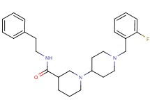 1'-(2-fluorobenzyl)-N-(2-phenylethyl)-1,4'-bipiperidine-3-carboxamide