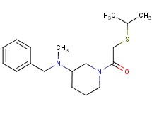 N-benzyl-1-[(isopropylthio)acetyl]-N-methyl-3-piperidinamine