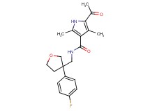 5-acetyl-N-{[3-(4-fluorophenyl)tetrahydrofuran-3-yl]methyl}-2,4-dimethyl-1H-pyrrole-3-carboxamide