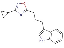 3-[3-(3-cyclopropyl-1,2,4-oxadiazol-5-yl)propyl]-1H-indole