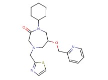 1-cyclohexyl-6-(2-pyridinylmethoxy)-4-(1,3-thiazol-2-ylmethyl)-1,4-diazepan-2-one