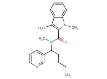 N,1,3-trimethyl-N-(1-pyridin-3-ylpentyl)-1H-indole-2-carboxamide