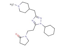 1-(2-{1-cyclohexyl-3-[(1-methylpiperidin-4-yl)methyl]-1H-1,2,4-triazol-5-yl}ethyl)pyrrolidin-2-one