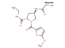(4R)-N-ethyl-4-(glycoloylamino)-1-(5-methoxy-2-furoyl)-L-prolinamide