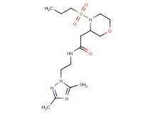 N-[2-(3,5-dimethyl-1H-1,2,4-triazol-1-yl)ethyl]-2-[4-(propylsulfonyl)-3-morpholinyl]acetamide