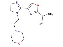 4-{2-[2-(2-isopropyl-1,3-oxazol-4-yl)-1H-imidazol-1-yl]ethyl}morpholine