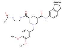 (3S,5R)-N-[2-(acetylamino)ethyl]-N'-(2,3-dihydro-1H-inden-5-yl)-1-(3,4-dimethoxybenzyl)-3,5-piperidinedicarboxamide
