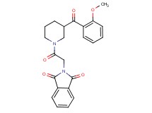 2-{2-[3-(2-methoxybenzoyl)-1-piperidinyl]-2-oxoethyl}-1H-isoindole-1,3(2H)-dione