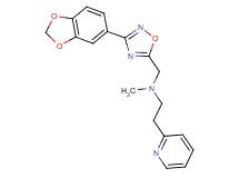 N-{[3-(1,3-benzodioxol-5-yl)-1,2,4-oxadiazol-5-yl]methyl}-N-methyl-2-(2-pyridinyl)ethanamine