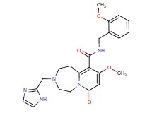 3-(1H-imidazol-2-ylmethyl)-9-methoxy-N-(2-methoxybenzyl)-7-oxo-1,2,3,4,5,7-hexahydropyrido[1,2-d][1,4]diazepine-10-carboxamide