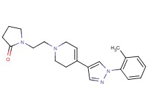 1-{2-[4-[1-(2-methylphenyl)-1H-pyrazol-4-yl]-3,6-dihydropyridin-1(2H)-yl]ethyl}pyrrolidin-2-one