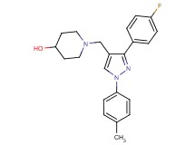 1-{[3-(4-fluorophenyl)-1-(4-methylphenyl)-1H-pyrazol-4-yl]methyl}-4-piperidinol