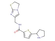 N-(2,3-dihydroimidazo[2,1-b][1,3]thiazol-6-ylmethyl)-5-(2-pyrrolidinyl)-2-thiophenecarboxamide bis(trifluoroacetate)