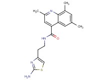 N-[2-(2-amino-1,3-thiazol-4-yl)ethyl]-2,6,8-trimethyl-4-quinolinecarboxamide