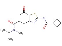2-[(cyclobutylcarbonyl)amino]-N-isopropyl-N-methyl-7-oxo-4,5,6,7-tetrahydro-1,3-benzothiazole-5-carboxamide
