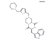 (3S,9aR)-3-(1H-indol-3-ylmethyl)-8-{[5-(1-piperidinylmethyl)-2-thienyl]methyl}tetrahydro-2H-pyrazino[1,2-a]pyrazine-1,4(3H,6H)-dione
