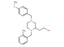 2-[4-(4-methoxybenzyl)-1-(2-methylbenzyl)-2-piperazinyl]ethanol